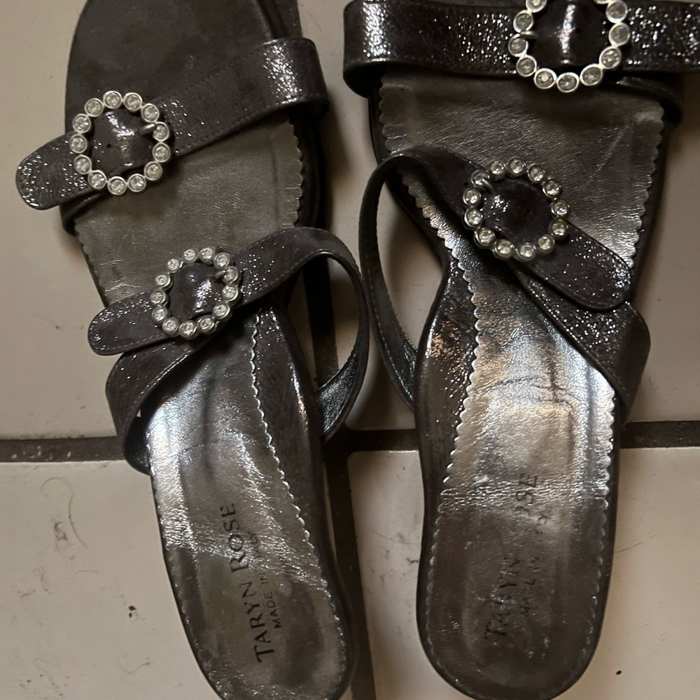 Taryn Rose Silver flats